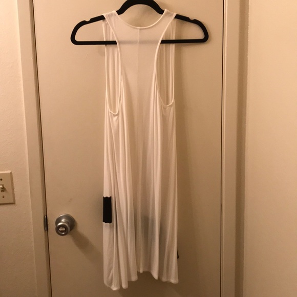 NWOT White loose tank dress - Picture 2 of 2
